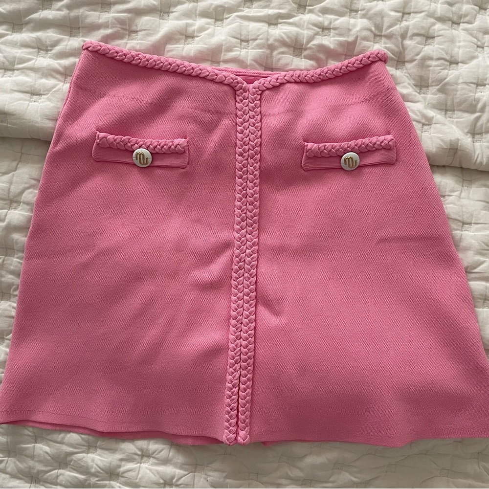 Maje Braid-Detail Mini Skirt
